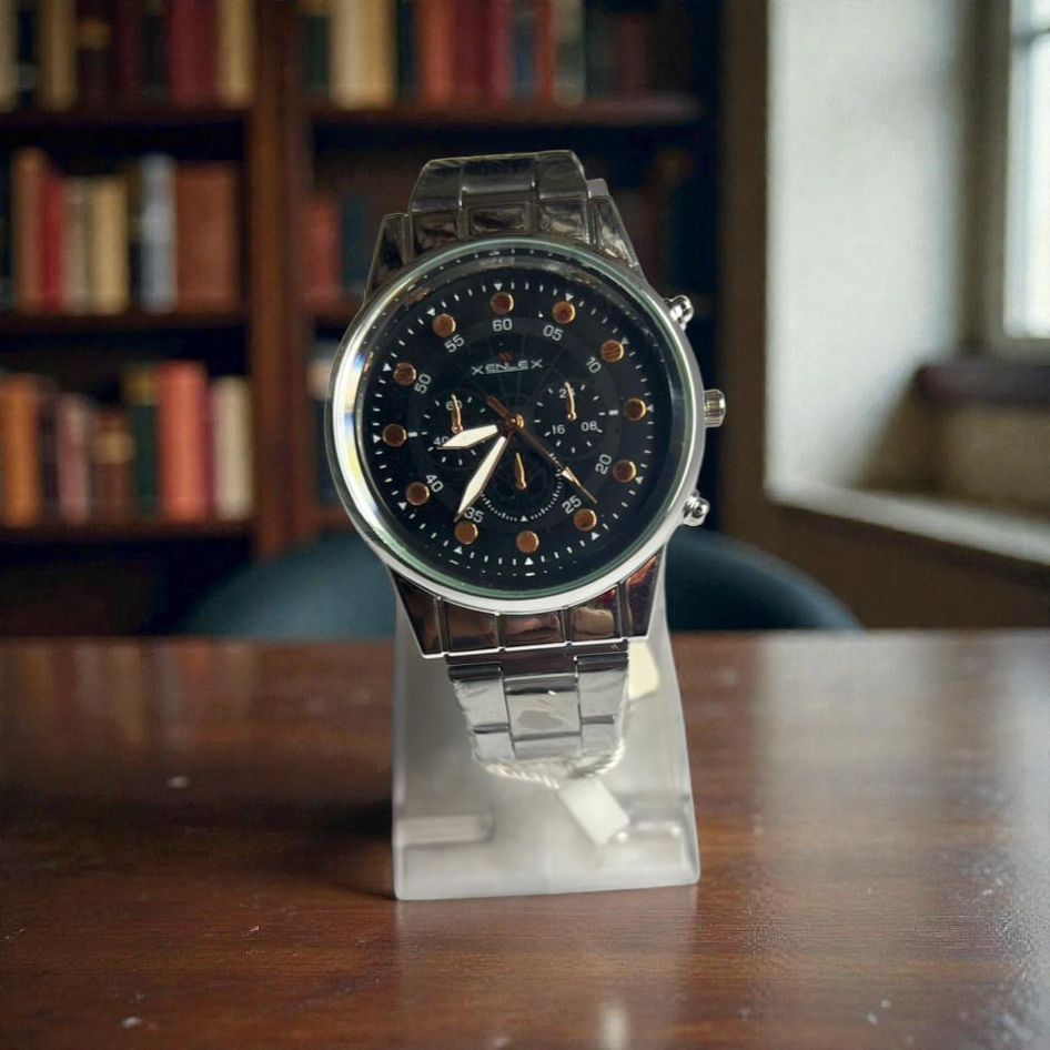 Luxury Leather Strap Men’s Watch – Stylish & Comfortable Design