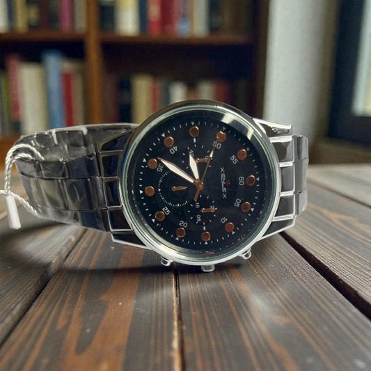 Luxury Leather Strap Men’s Watch – Stylish & Comfortable Design